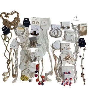 NWT Costume Jewelry Lot Necklaces Earrings Bracelets Croft & Barrow Bay Studio